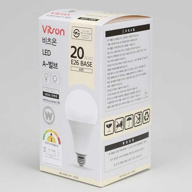 A 벌브 LED 20W 주백 E26 A95
