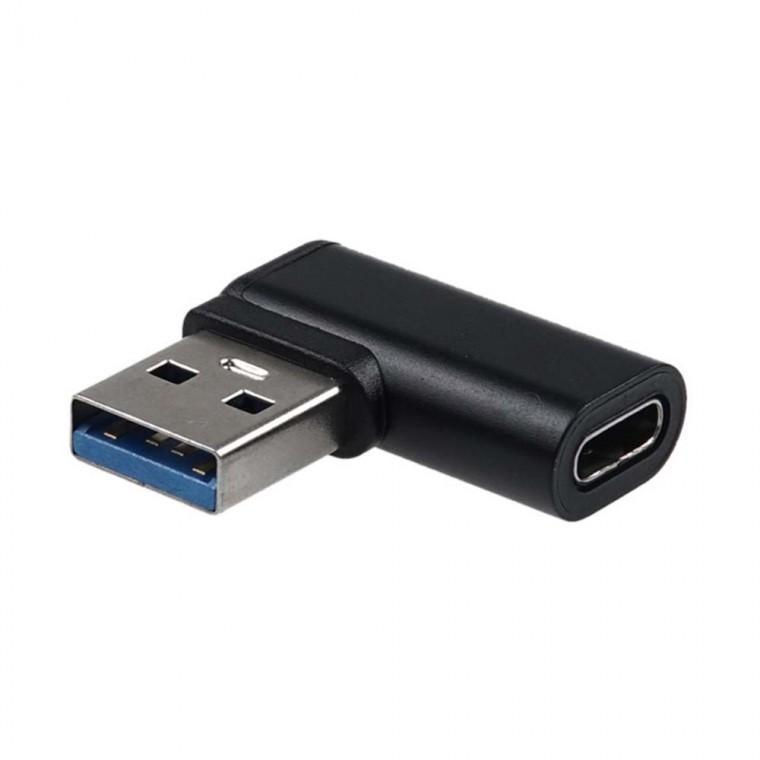 USB 3.0 C TYPE A타입 좌향꺾임 젠더 고속전송 5Gbps