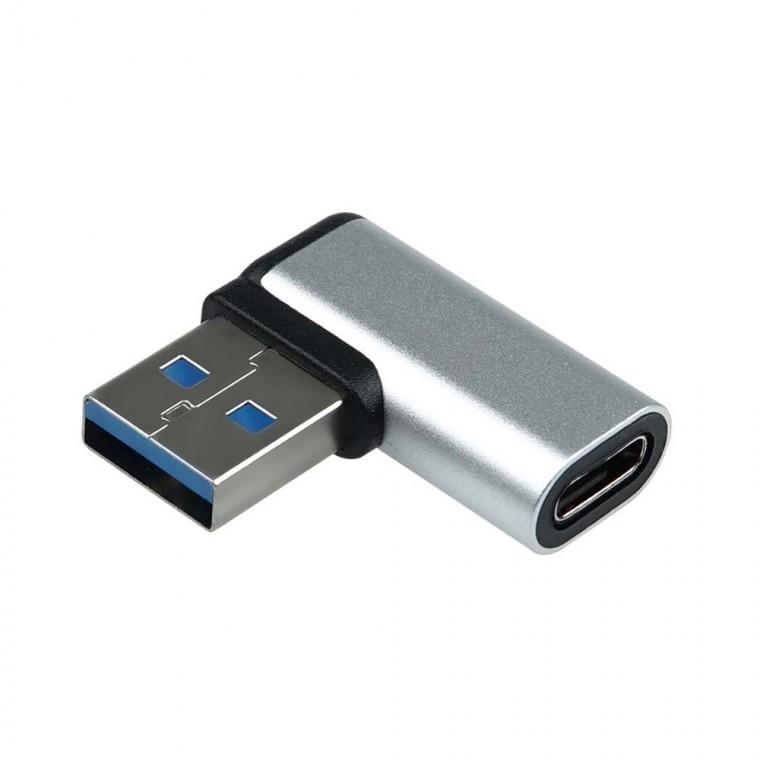 USB 3.0 C타입 A타입 꺾임젠더 우향 고속전송 5Gbps