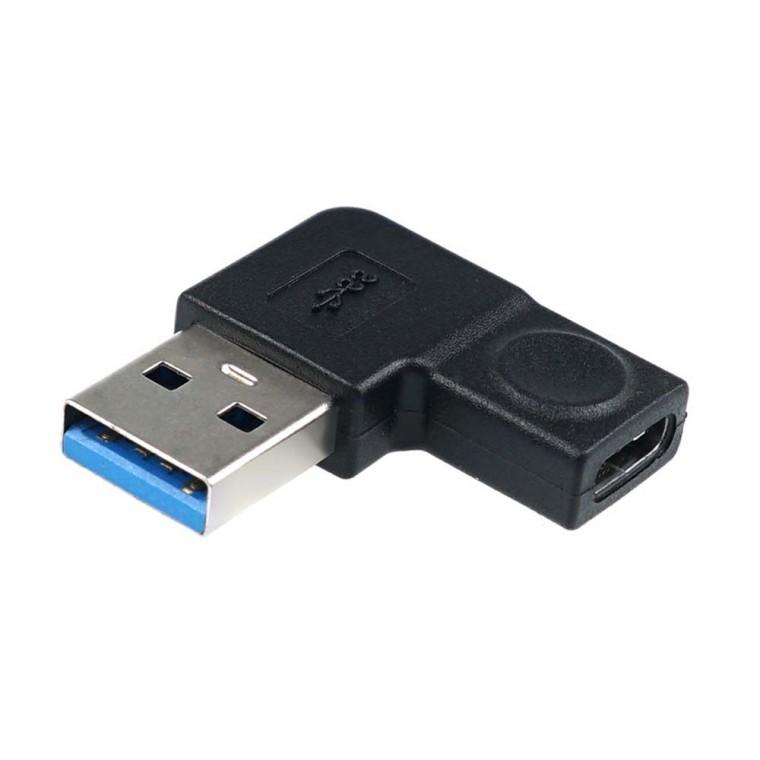 USB 3.0 C타입 A타입 꺾임젠더 5Gbps 고속전송
