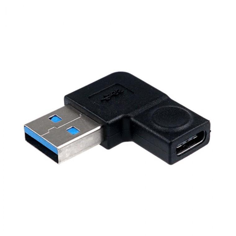 USB 3.0 C타입 A타입 우향꺾임 젠더 고속전송 5Gbps