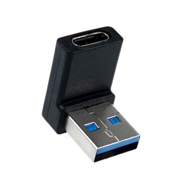 USB 3.0 C타입 A타입 하향꺾임 젠더 고속전송 5Gbps