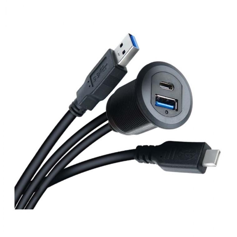 USB 3.0 C타입 A타입 매립형 연장 케이블 1M 5Gbps 고속전송