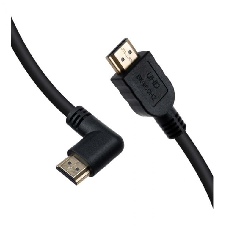 8K 4K HDMI 2.1 우향꺾임 케이블 1.8M 고화질 입체영상 극장용 시네마스코프 화면 지원
