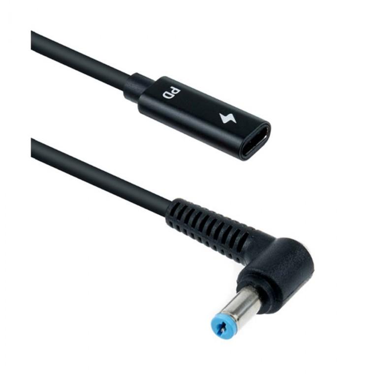 USB 3.1 C TYPE 노트북 변환 젠더 꺾임형 충전용 PD to DC 5.5 1.7