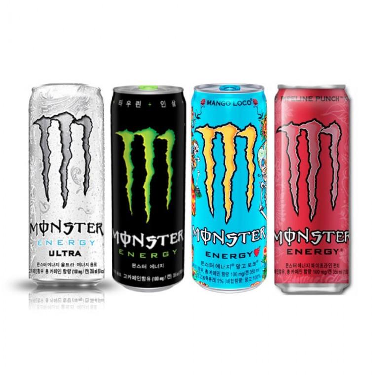 몬스터 355ml 24개입 캔 에너지 울트라 그린 펀치 망고 제로 카페인 음료 대용량 탕비실