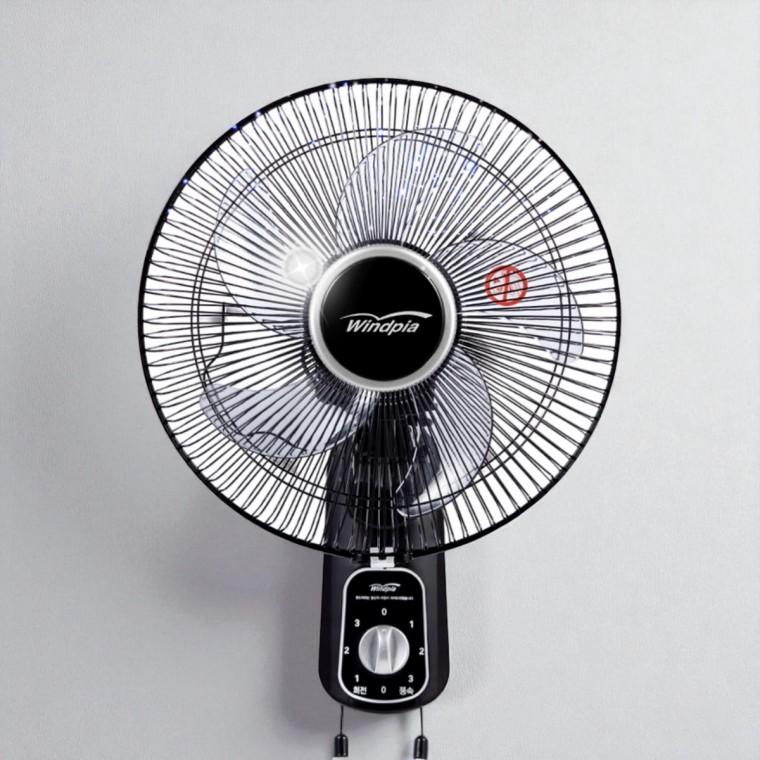 벽걸이선풍기 33cm 강풍 저소음 모델 다단계 풍속 조절
