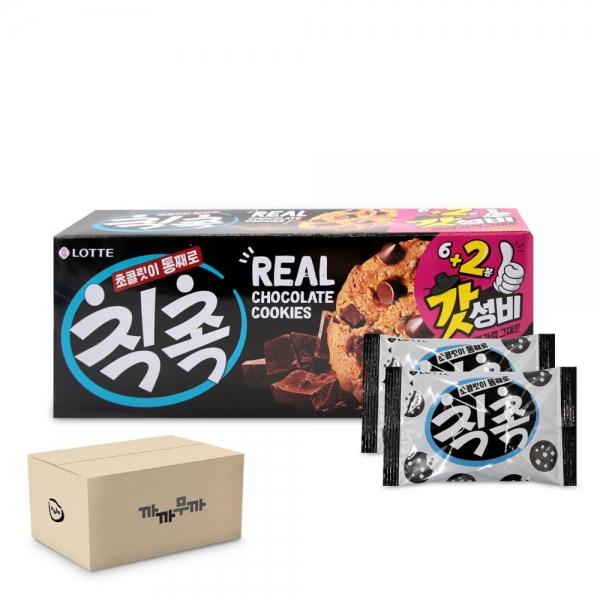 롯데 리얼 초콜릿 쿠키 칙촉 120g (1박스-15개)