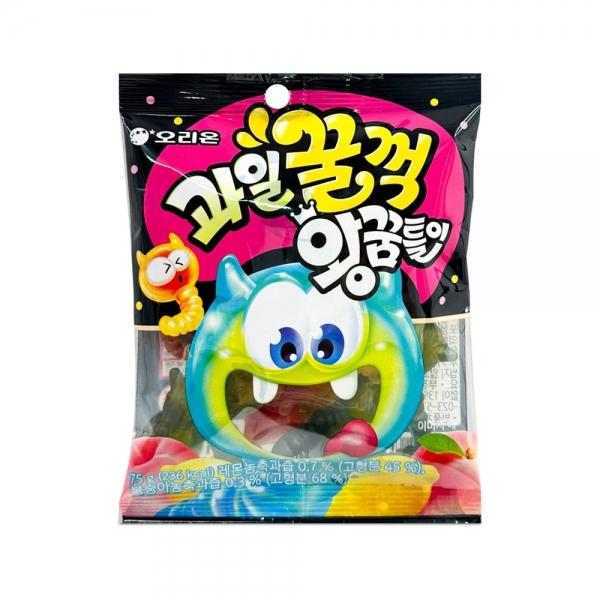 오리온 과일꿀꺽 왕꿈틀이 75g