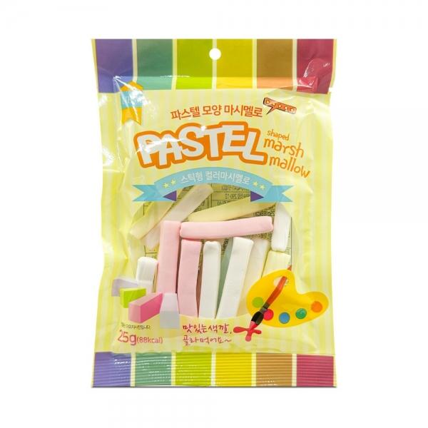 파스텔모양 마시멜로 25g 스틱형 마시멜로