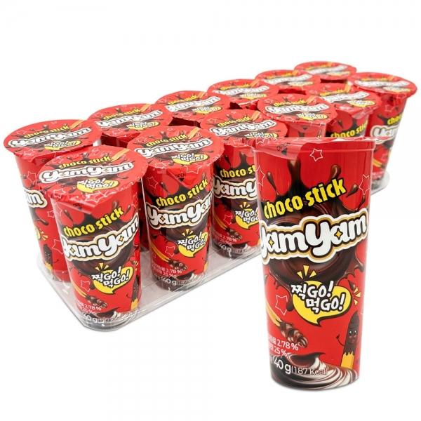 냠냠 스틱 초코 40g x 12개 (1팩) 스틱형 초콜릿