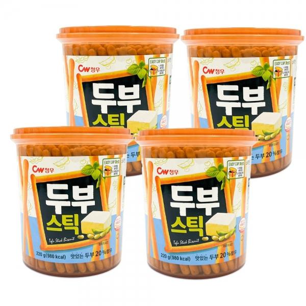 청우 두부스틱 220g x 4개 담백한 스틱형 과자