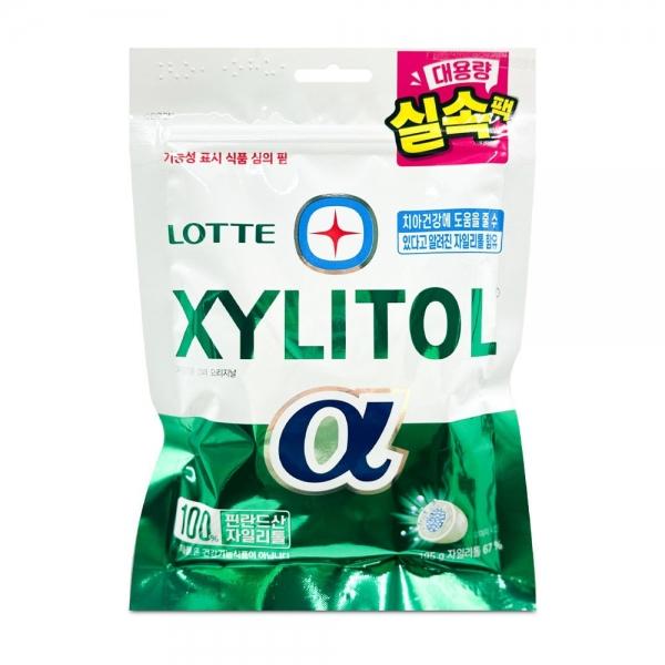 롯데 자일리톨 알파 오리지날 195g 대용량 실속팩