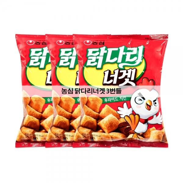 농심 닭다리 너겟 45g x 3번들