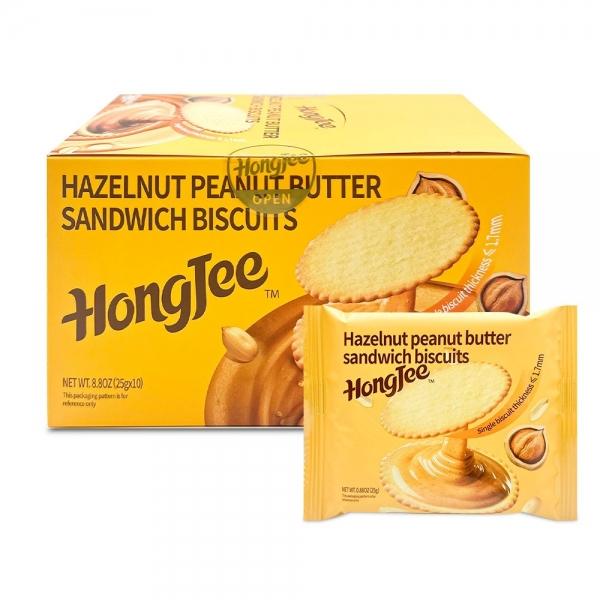 헤이즐넛 피넛 버터 샌드위치 비스킷 250g (25g  x 10개)