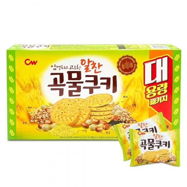 청우 알찬 곡물 쿠키 480g 대용량 쿠키