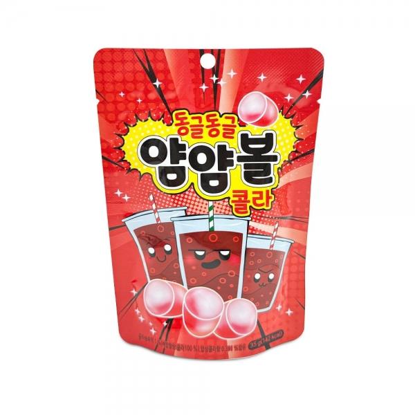 동글동글 얌얌볼 콜라 맛 35g 달콤한 츄잉 캔디