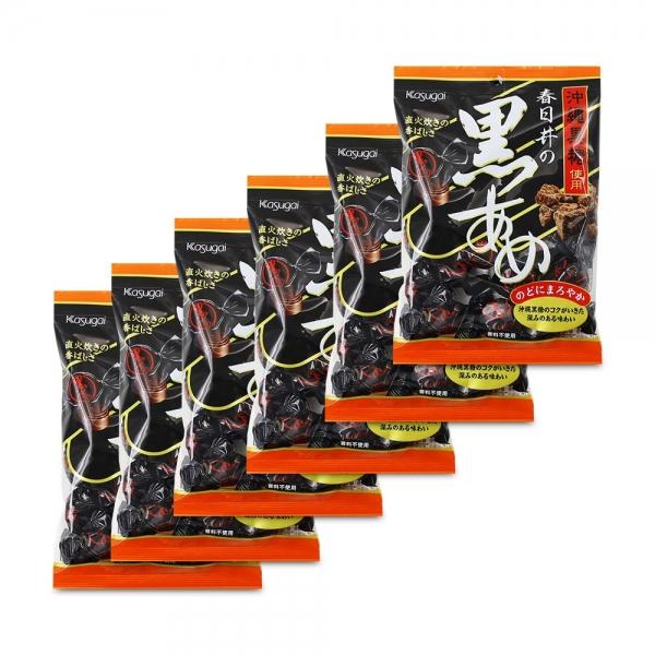 카수가이 흑사탕 129g x 6개 일본사탕 (1팩)