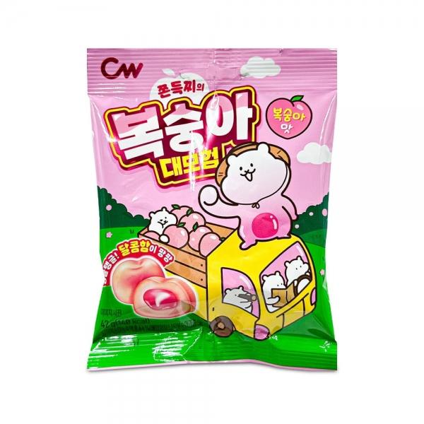 청우 쫀득찌의 복숭아 대모험 복숭아맛 젤리 42g