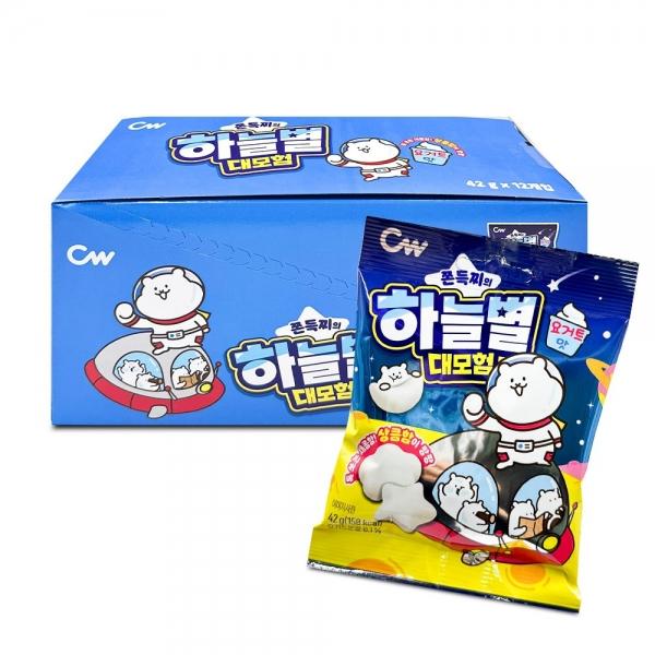청우 쫀득찌의 하늘별 대모험 요거트맛 젤리 42g x 12개 (1통)