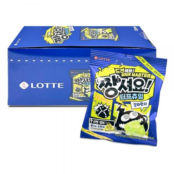 롯데 짱셔요 터프 츄잉 깔라만시 맛 45g x 12개 (1통)