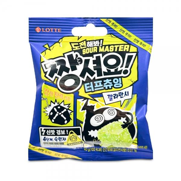 롯데 짱셔요 터프 츄잉 깔라만시 맛 45g