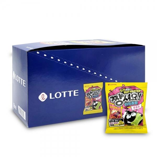롯데 짱셔요  터프 츄잉 후르츠 맛 51g  x 12개 (1통)
