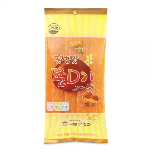 놀부명과 꿀밤맛 쫀드기 110g  쫀D기 밤맛쫀드기