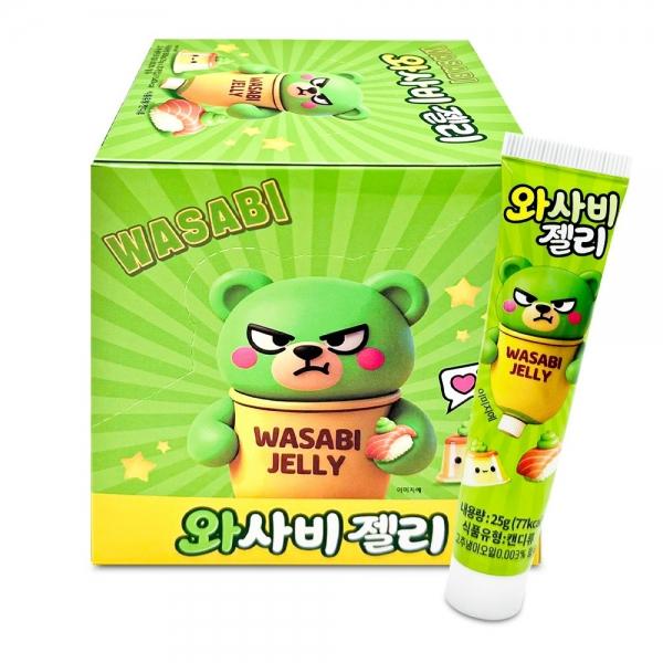 와사비 젤리 25g x 20개 (1통) 짜먹는 젤리