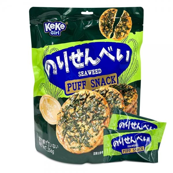 케케걸 씨위드 퍼프 스낵 256g 바삭한 김과자