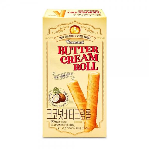 코코넛 버터크림 롤 60g 홈카페 디저트