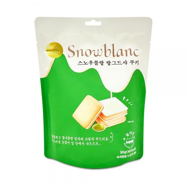 스노우 블랑 랑그드샤 쿠키 말차맛 90g 부드러운 쿠키