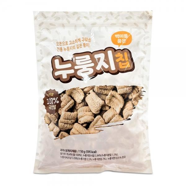 백미를 품은 누룽지 칩 누룽지 스낵 150g 추억의과자