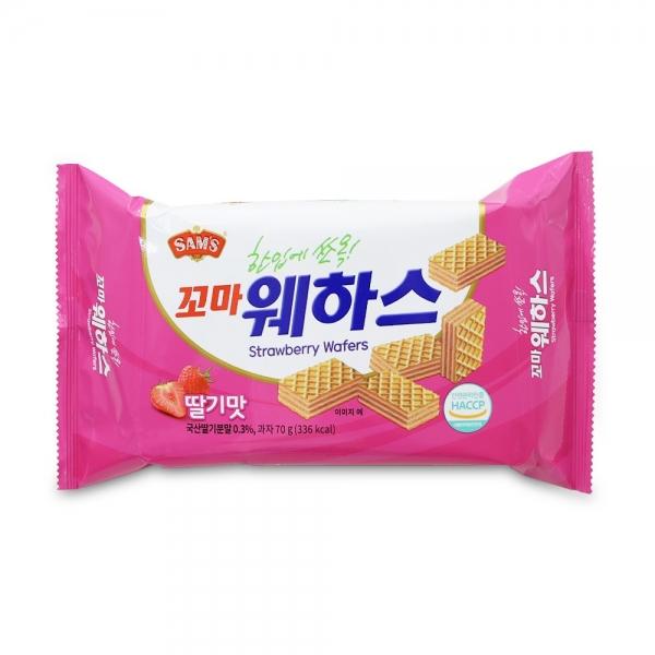 삼아 꼬마웨하스 딸기맛 70g
