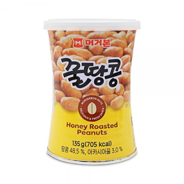 머거본 꿀땅콩 135g 캔