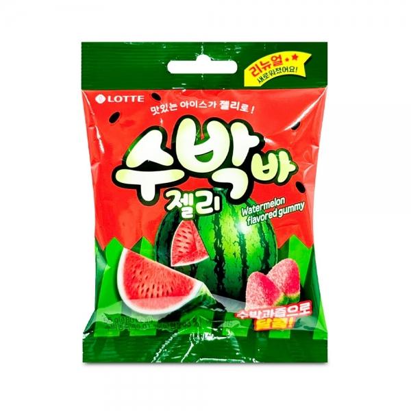 롯데 젤리셔스 수박바 젤리 56g
