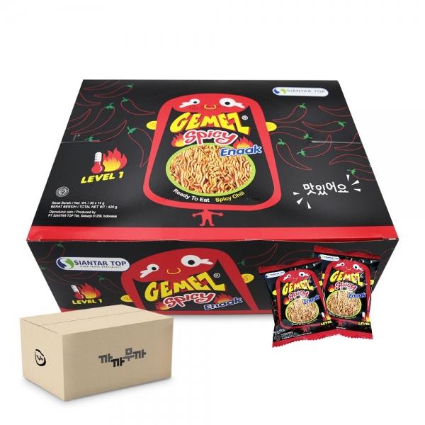 게메즈 에낙 스파이시 420g (14gx30개) (1박스-6통) 라면땅