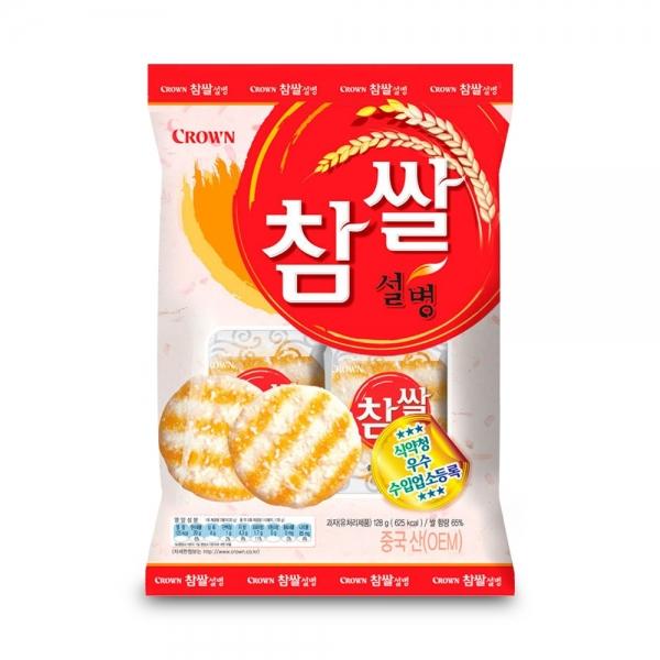 (세일) 크라운 참쌀설병 128g 소비기한 26.08.25
