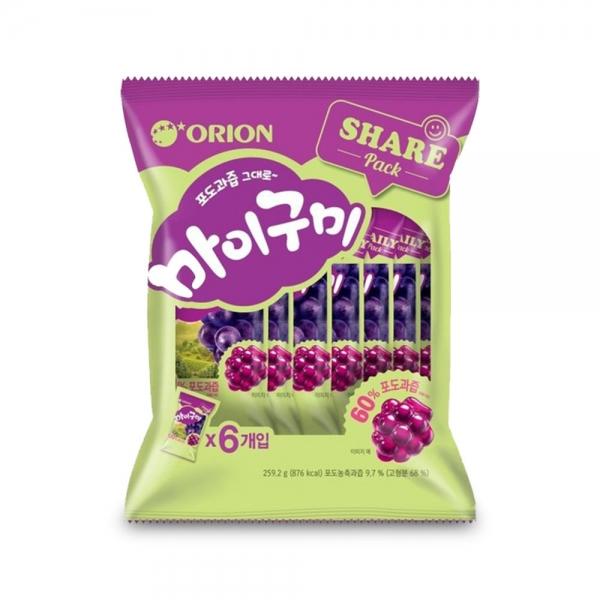 오리온 포도과즙 그대로 마이구미 (6P) 259.2g