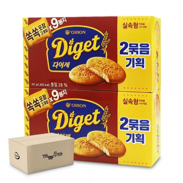 오리온 다이제 2번들 351g (1박스-8개)