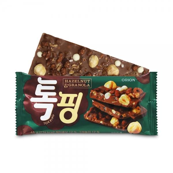 오리온 톡핑 헤이즐넛&그래놀라 43g