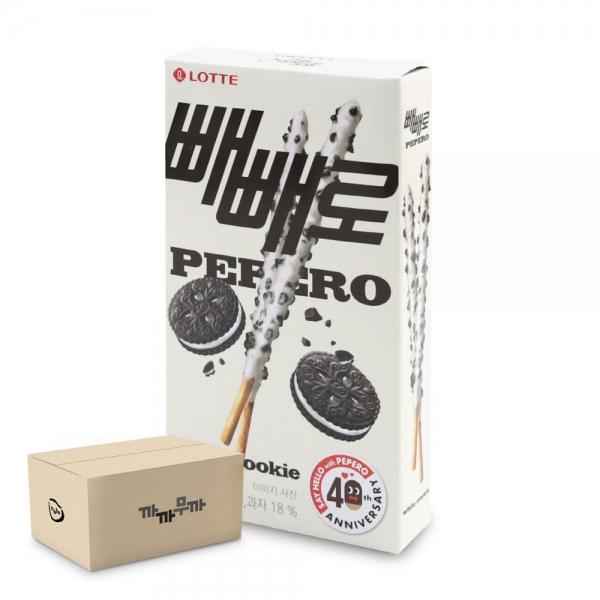 롯데 빼빼로 화이트쿠키 37g (1박스-40개)
