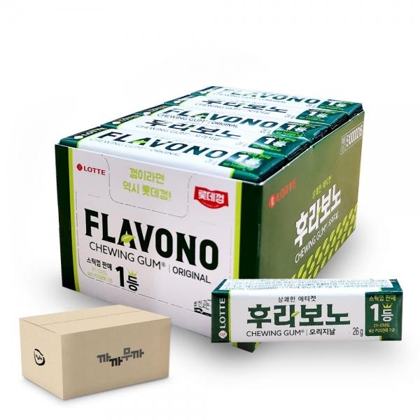 롯데 후라보노껌 오리지날 26g x 15개 (1박스-6통)