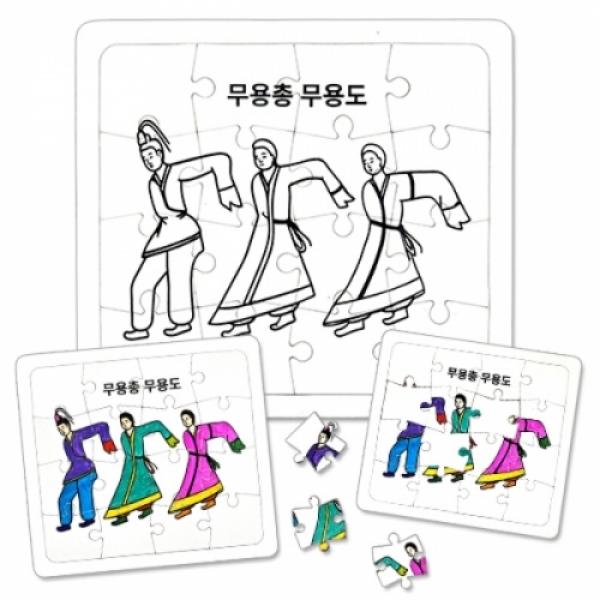 역사퍼즐채색-고구려-무용총무용도