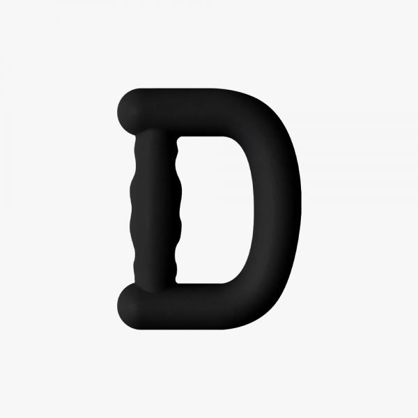 D 그립 실리콘 악력기 검정색