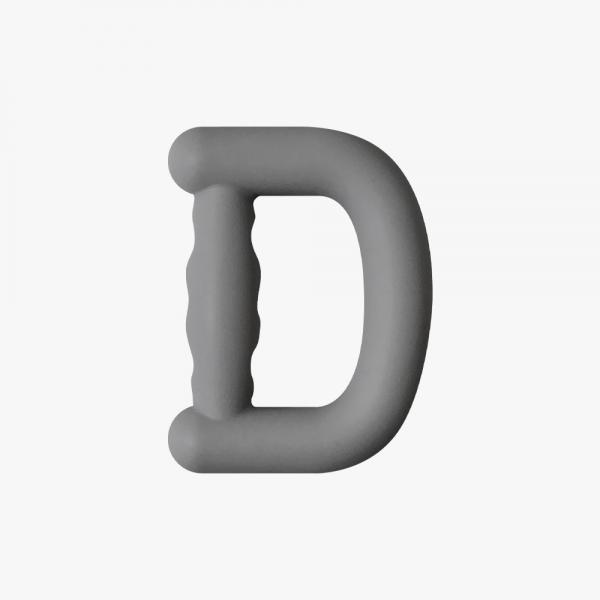 D 그립 실리콘 악력기 회색