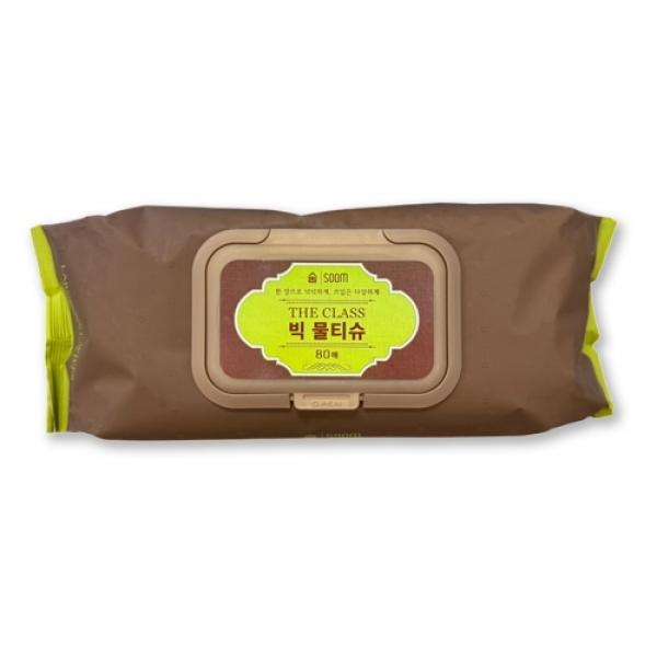 숨 더클래스 빅 물티슈 캡형 80매입 60gsm / 170*200mm