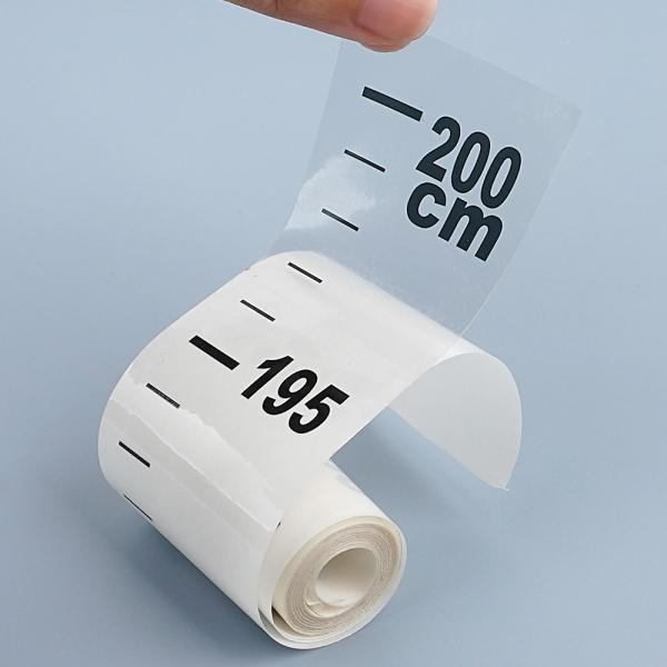 심플 투명 키재기 스티커 200cm