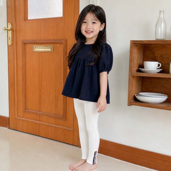 유아 심플 무발 타이즈 레깅스