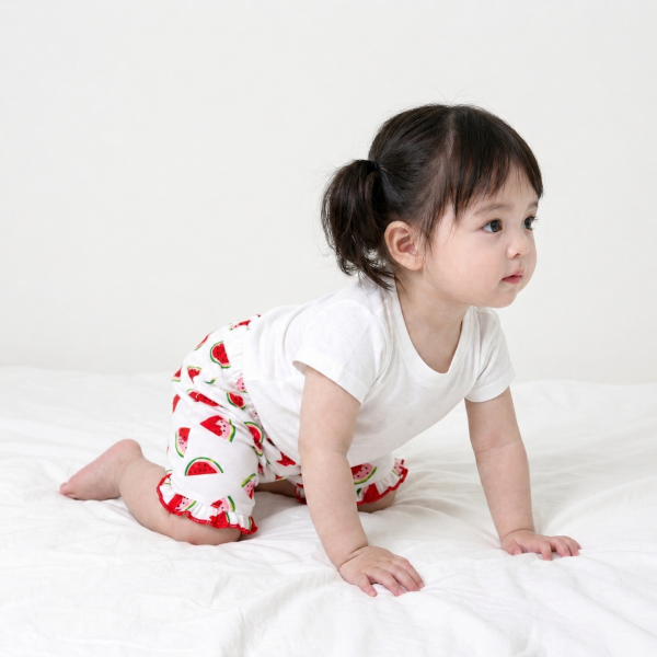 상큼수박 프릴 유아바지